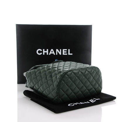 Chanel Lambskin Quilted Small Urban Spirit Backpack Dark Green 4 of 8