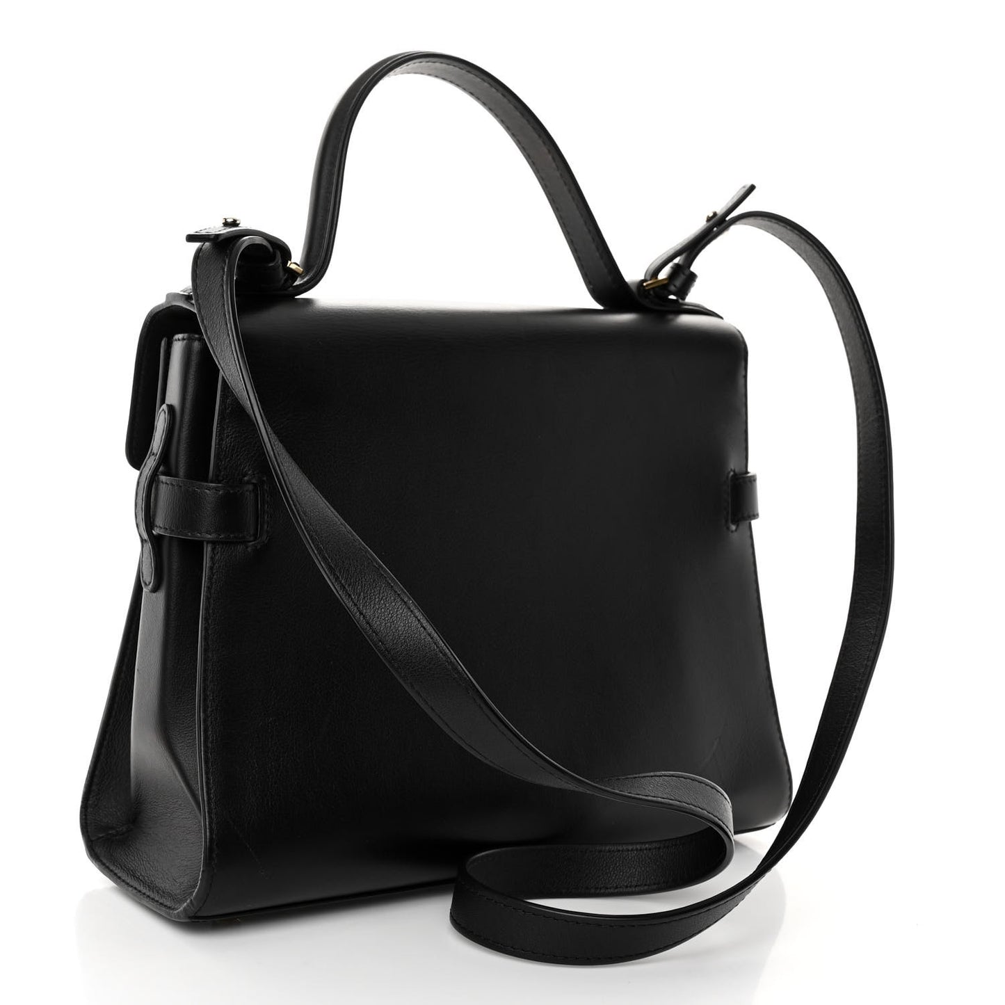 Calfskin MM Tempete Satchel Black