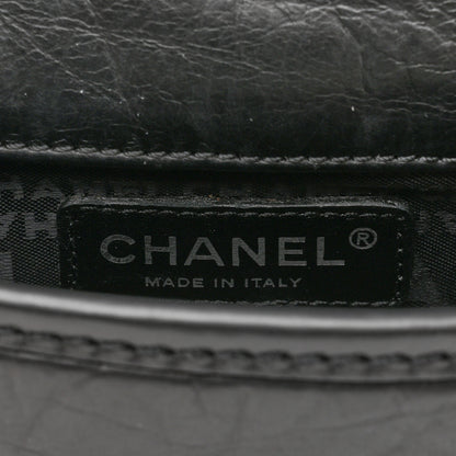 Chanel Aged Calfskin Quilted Logo Flap Belt Bag Black 6 of 11