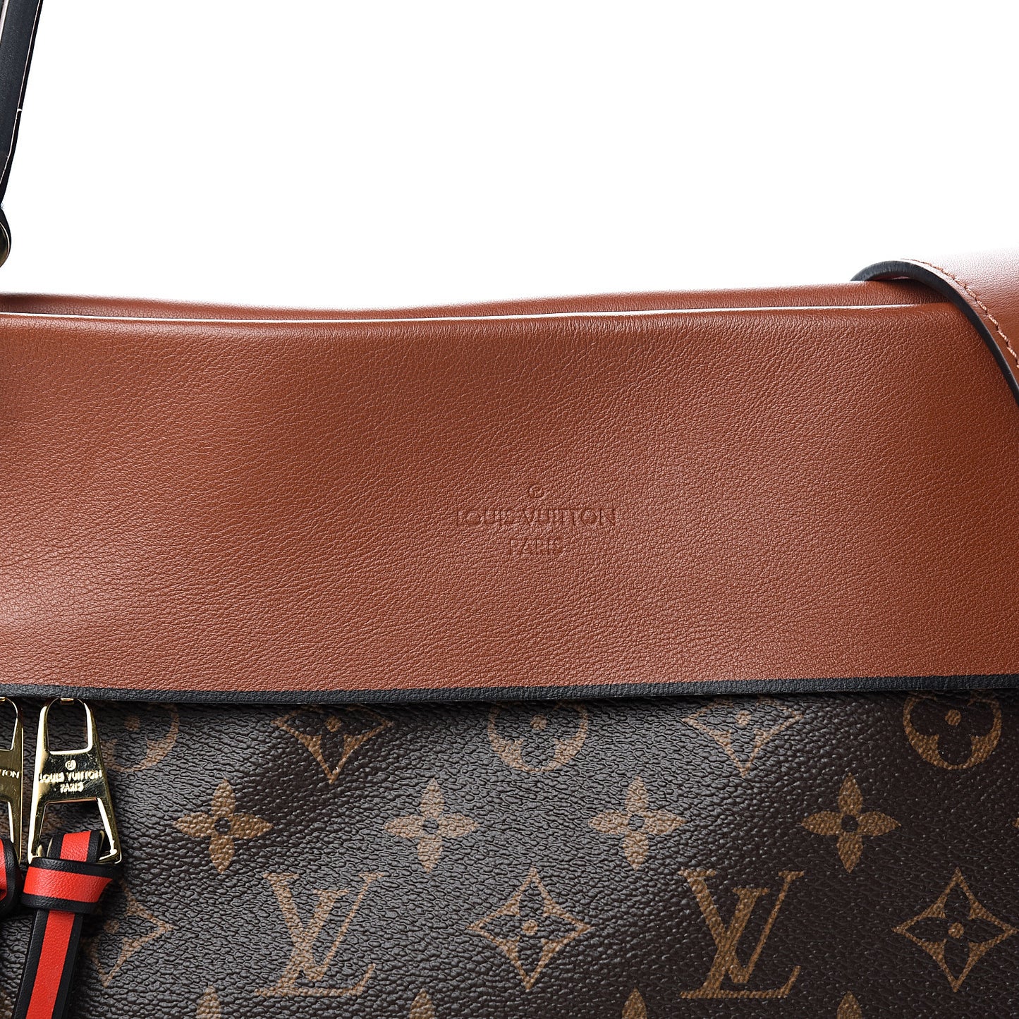 Monogram Tuileries Besace Caramel Rouge