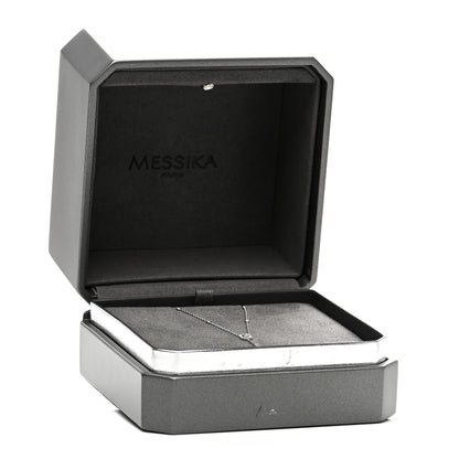 Messika 18K White Gold Diamond My Twin Tie Necklace 5 of 5