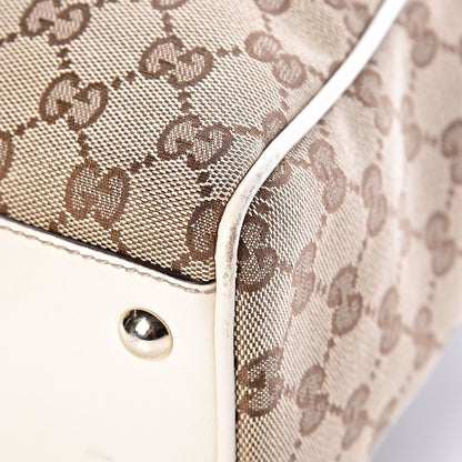 Gucci Monogram Medium Peggy Braided Tote Off White 9 of 12