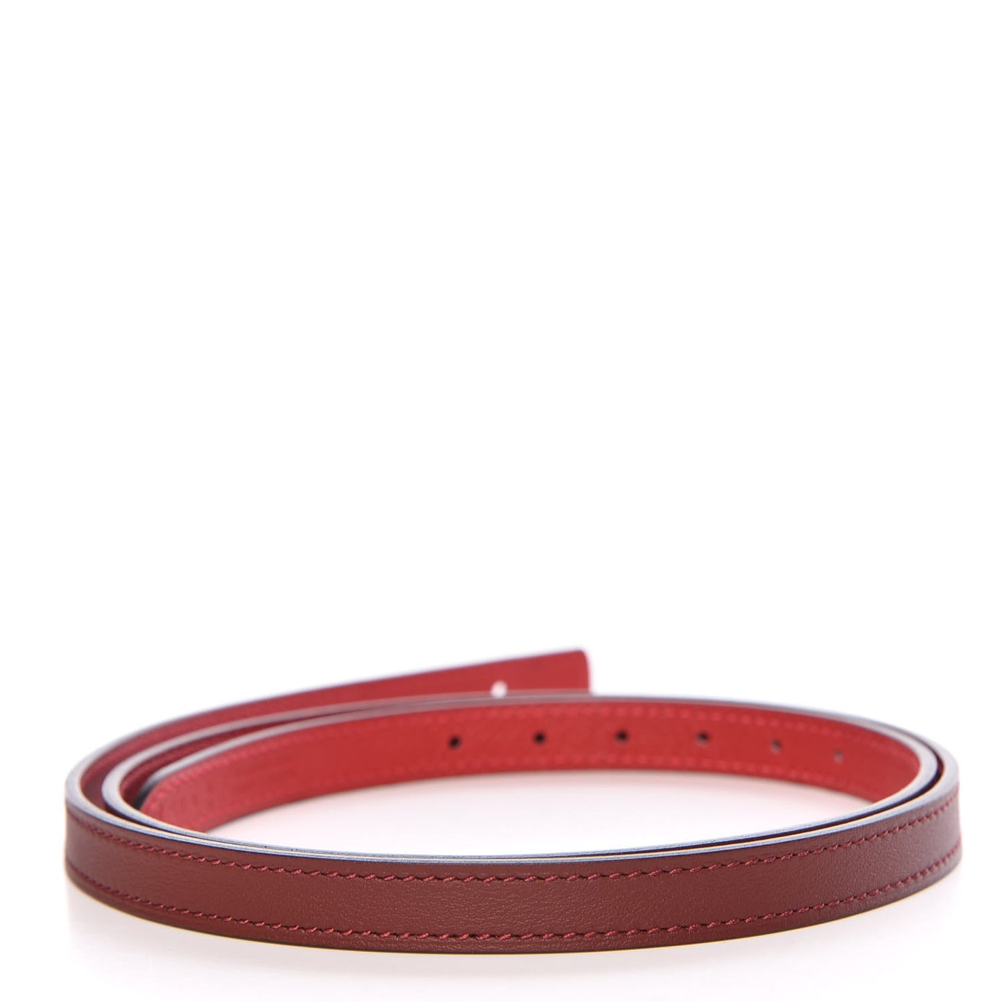 Swift Epsom 13mm Belt Strap 85 Rouge H Rouge Casaque
