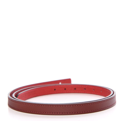 Hermes Swift Epsom 13mm Belt Strap 85 Rouge H Rouge Casaque 2 of 8