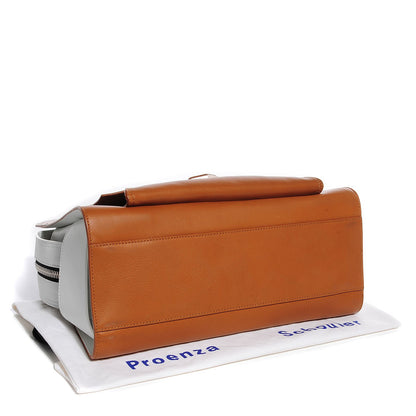 Proenza Schouler Smooth Calfskin PS13 Small Bi-Color Satchel Caramel White 4 of 13