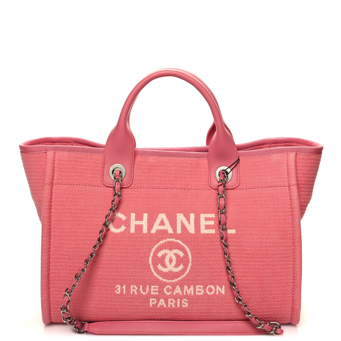 Mixed Fibers Small Deauville Tote Pink
