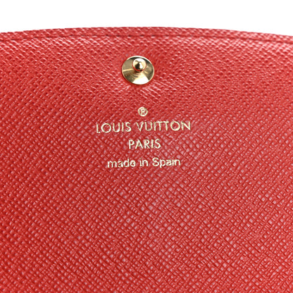 Louis Vuitton Monogram Bloom Flower Emilie Wallet Rouge 6 of 12