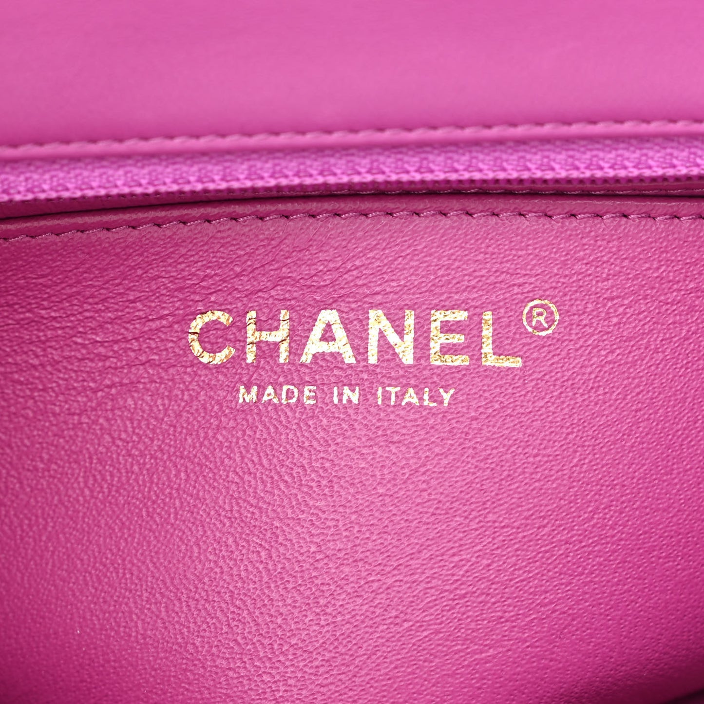 Lambskin Quilted Mini Rectangular Flap Purple
