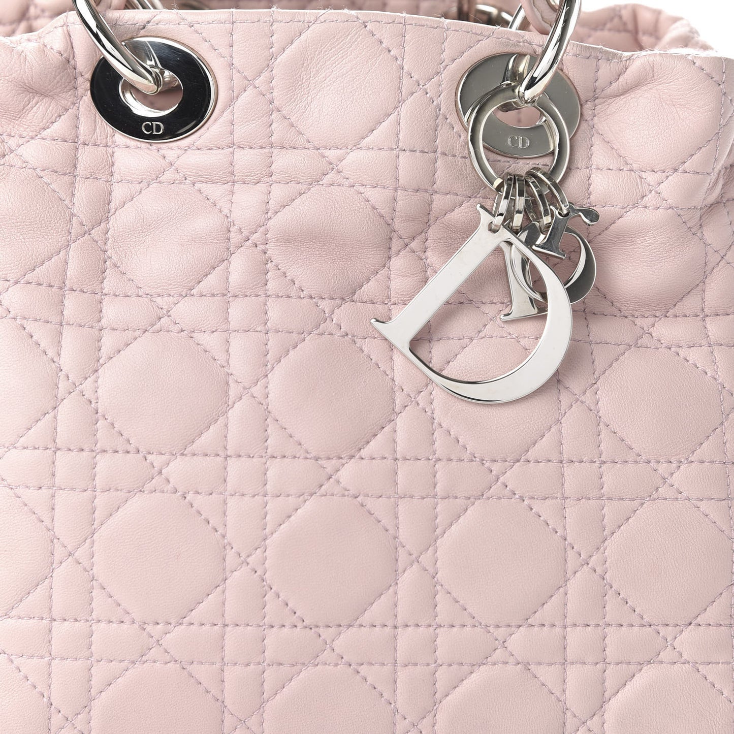 Lambskin Cannage Small Soft Lady Dior Light Pink