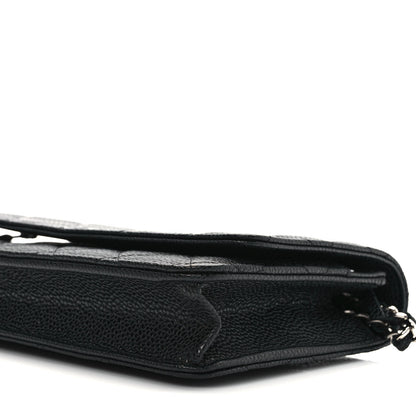 Chanel Caviar Quilted Wallet On Chain WOC Black 9 of 9
