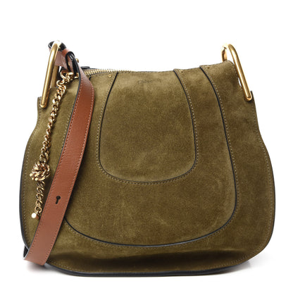 Chloe Calfskin Suede Small Hayley Hobo Eucalyptus 1 of 10