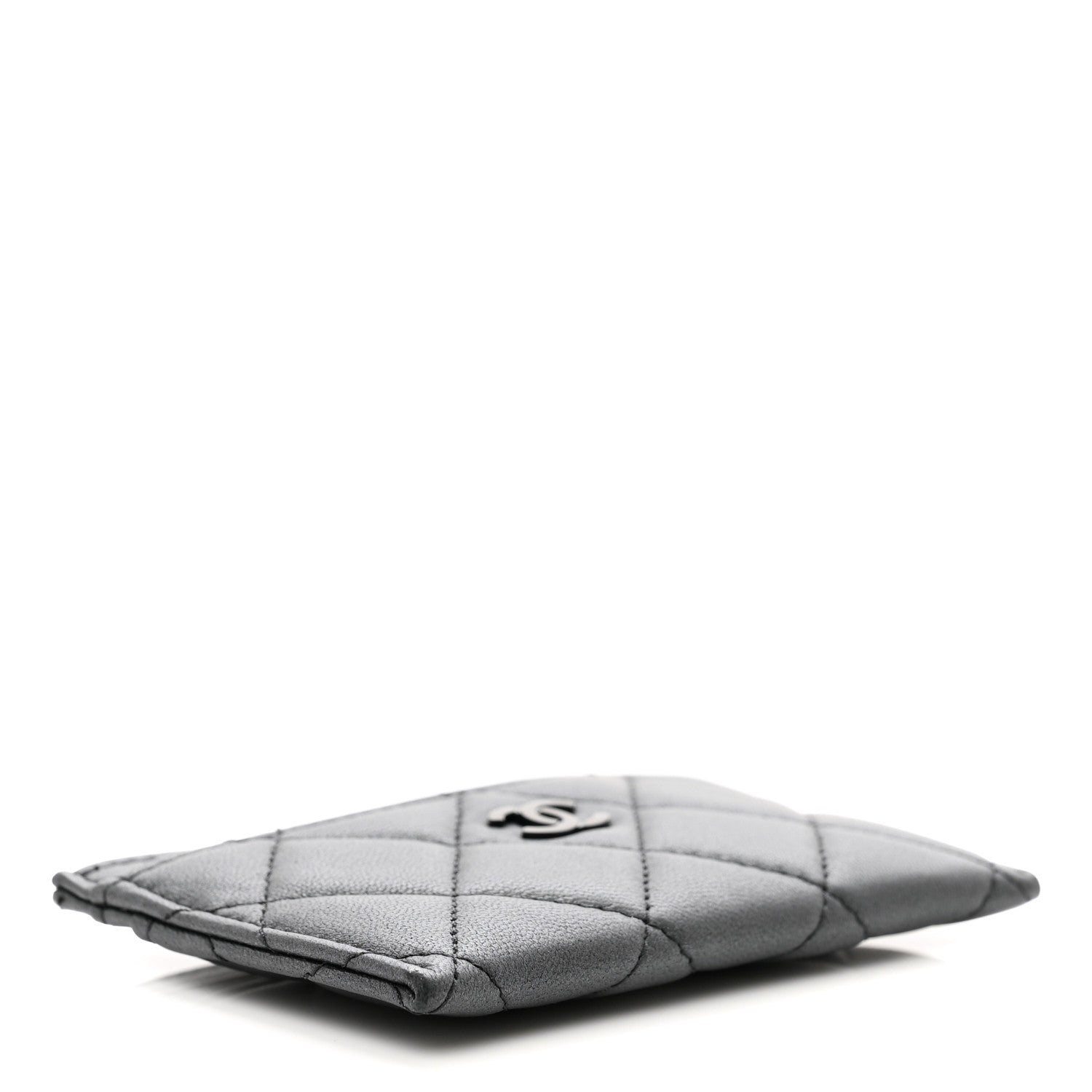 Chanel Pearly Lambskin Quilted Card Holder So Black 4 of 8