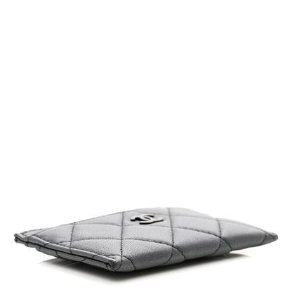 Chanel Pearly Lambskin Quilted Card Holder So Black 4 of 8