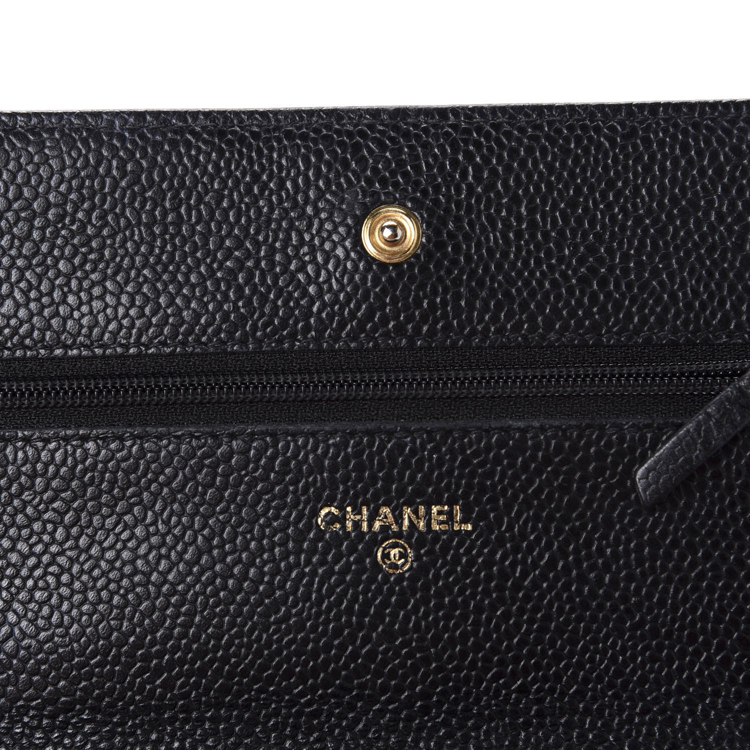 Chanel Caviar Quilted Wallet On Chain WOC Black 9 of 13