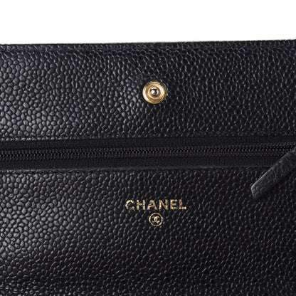 Chanel Caviar Quilted Wallet On Chain WOC Black 9 of 13