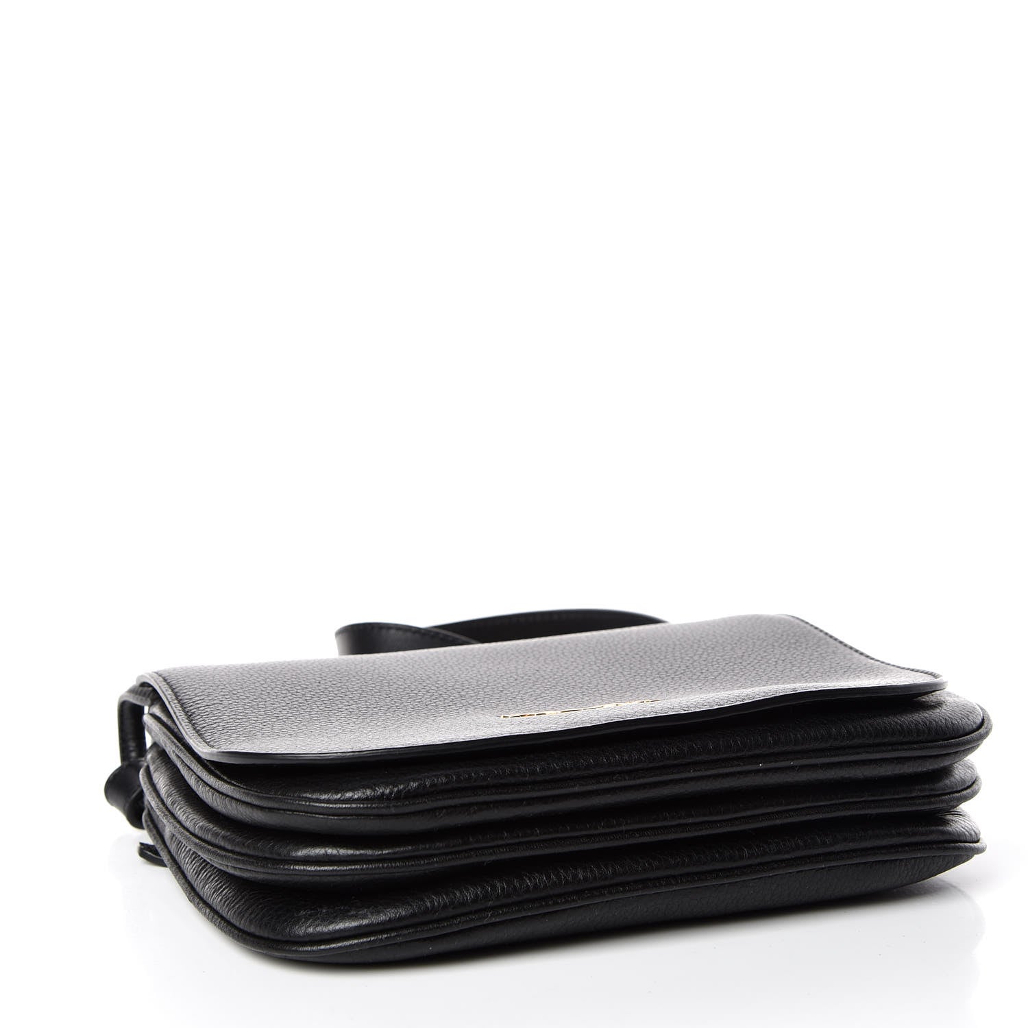 Prada Vitello Daino Saddle Bag Black 4 of 9