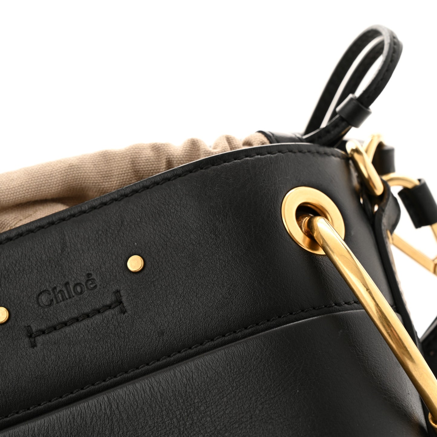 Smooth Calfskin Small Roy Bucket Bag Black