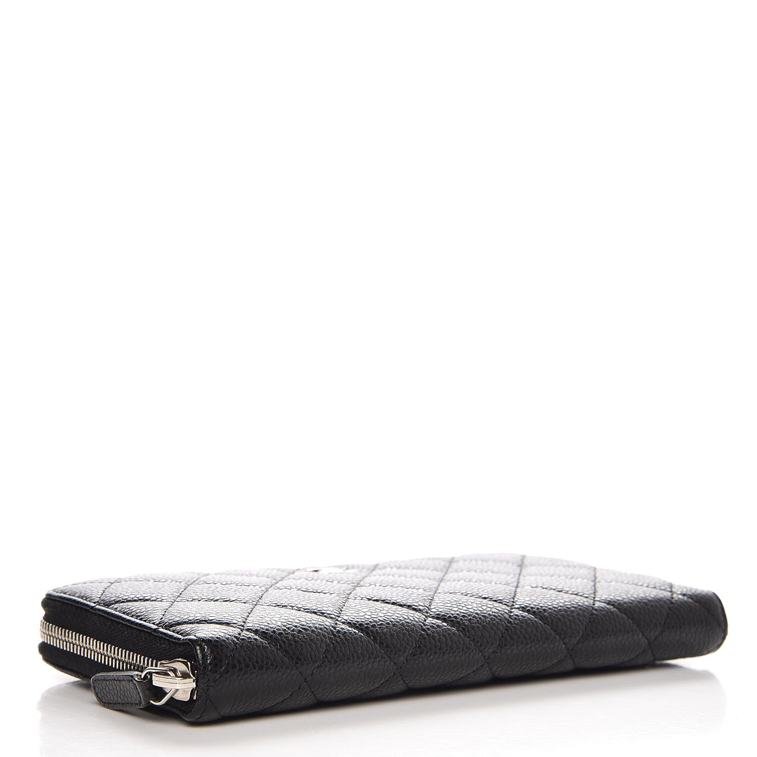 Chanel Caviar Quilted Large Gusset Zip Around Wallet Black 4 of 9