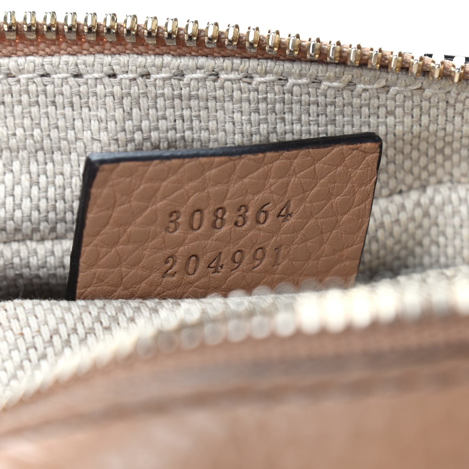Gucci Pebbled Calfskin Small Soho Disco Bag Camelia 7 of 10