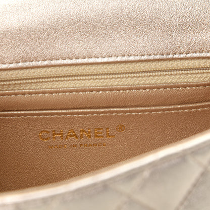 Chanel Metallic Lambskin Quilted Mini Square Flap Gold 8 of 10