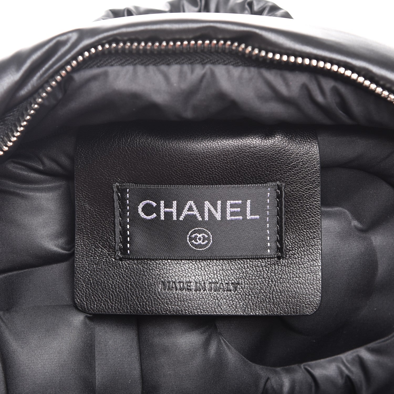 Chanel Nylon Embossed Small Doudoune Backpack Black 6 of 8