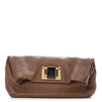 Louis Vuitton Calfskin Quilted Monogram Altair Clutch Beige 1 of 7