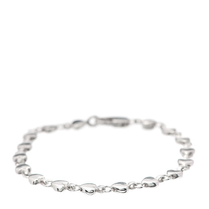 Tiffany Sterling Silver Chain of Heart Bracelet 1 of 5