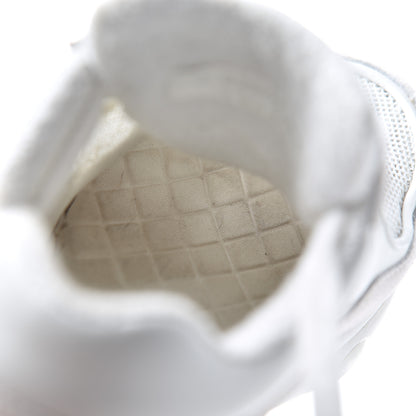Chanel Suede Calfskin CC Sneakers 38.5 Pink White 25 of 29