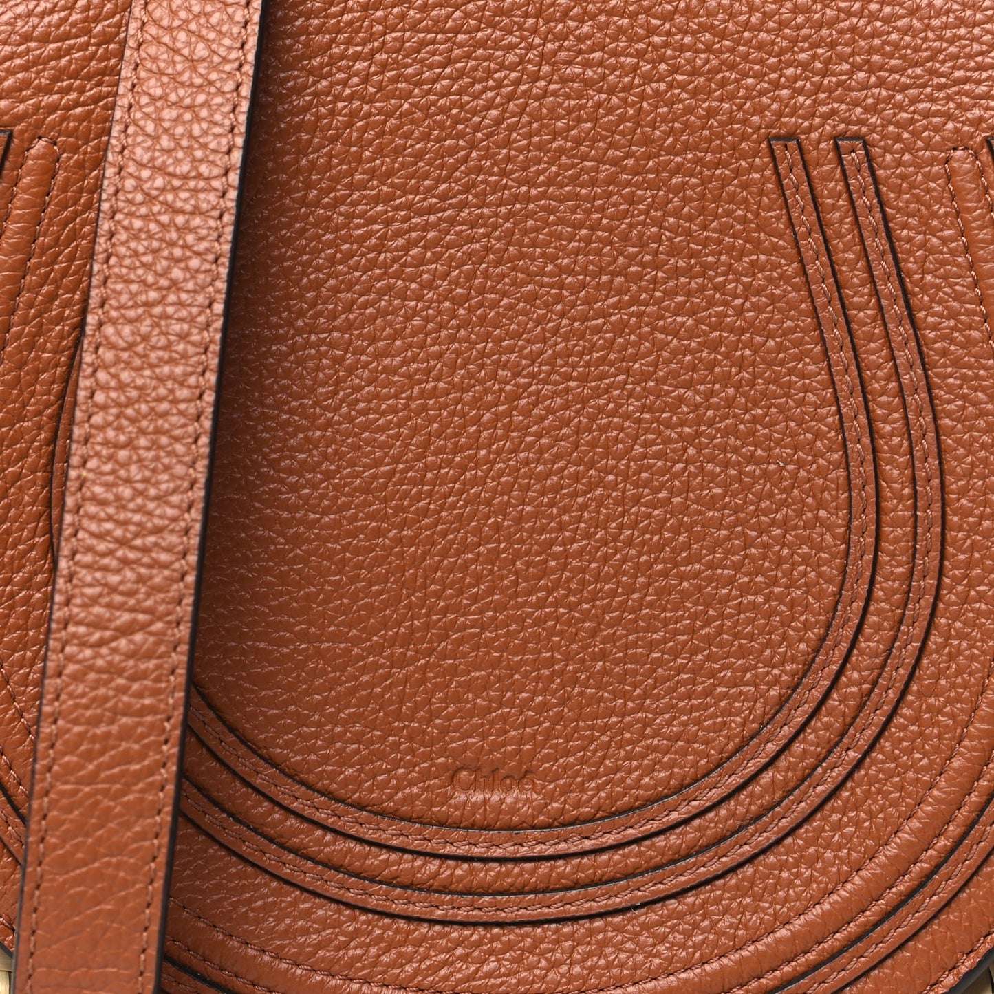 Raffia Small Grain Calfskin Small Marcie Basket Crossbody Tan