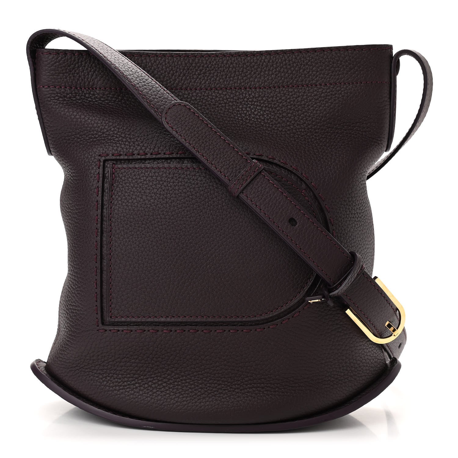 Delvaux Taurillon Pin Daily Surpique Bucket Deep Amethyst 1 of 9