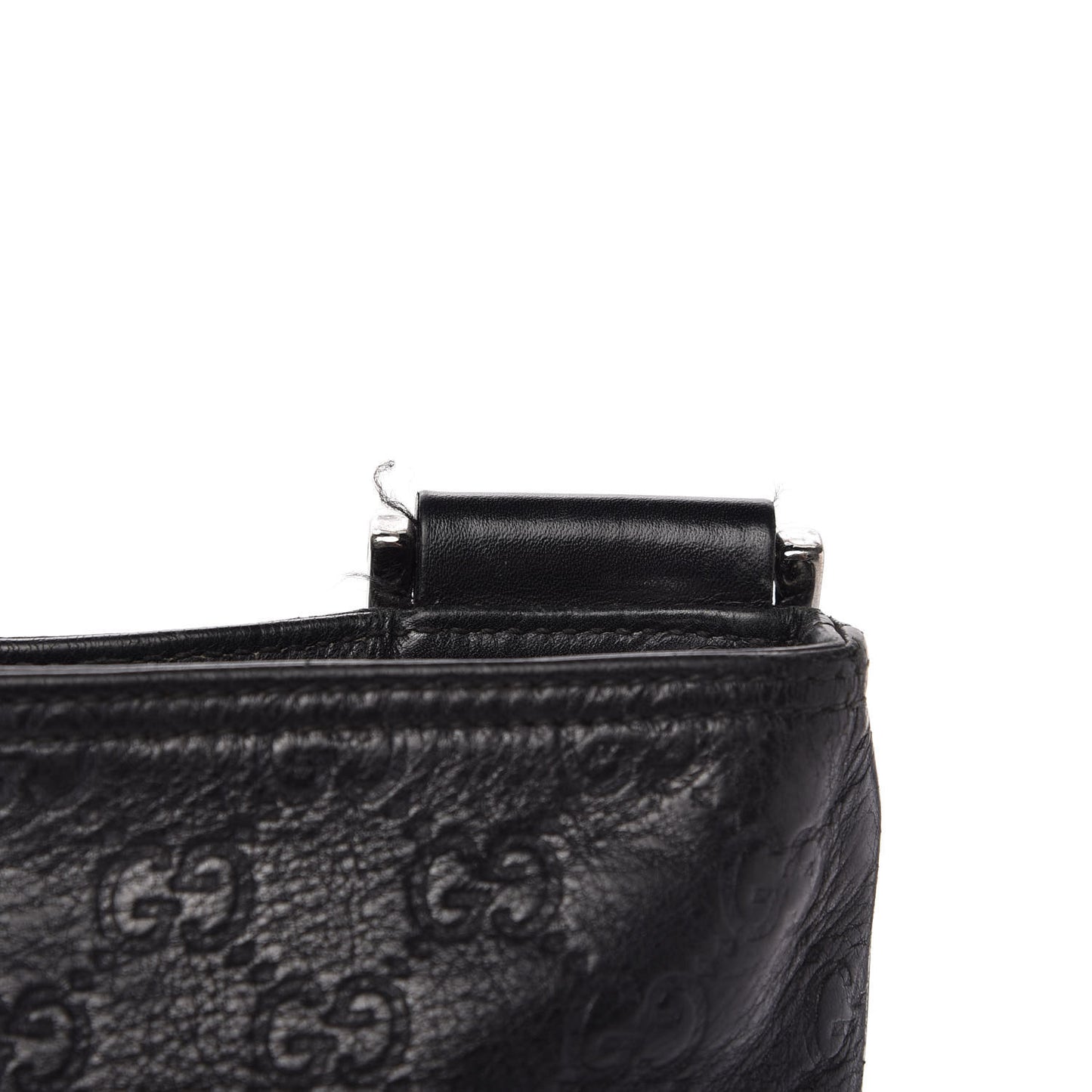 Guccissima Nylon Messenger Bag Black