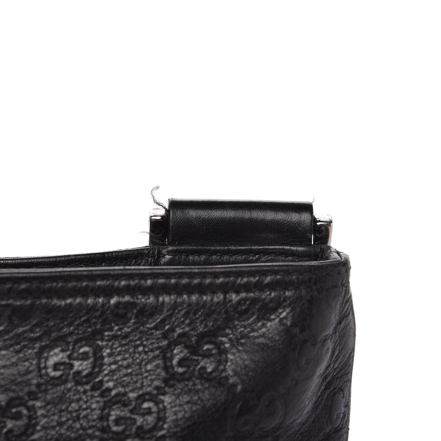 Gucci Guccissima Nylon Messenger Bag Black 11 of 12