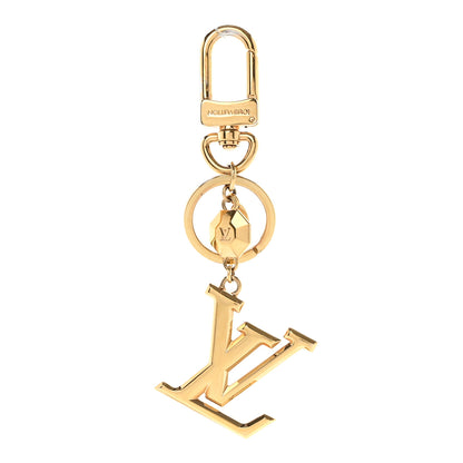 Louis Vuitton LV Facettes Bag Charm Key Holder Gold 1 of 4
