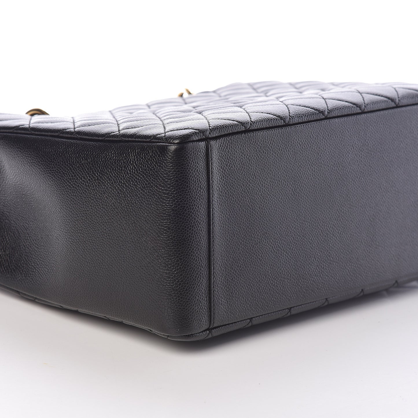 Caviar Quilted Grand Shopping Tote GST Black