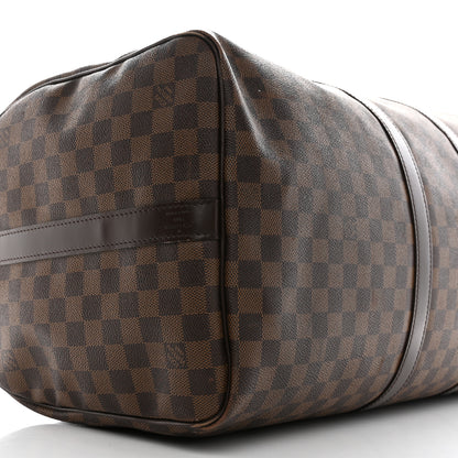 Louis Vuitton Damier Ebene Keepall Bandouliere 55 7 of 16