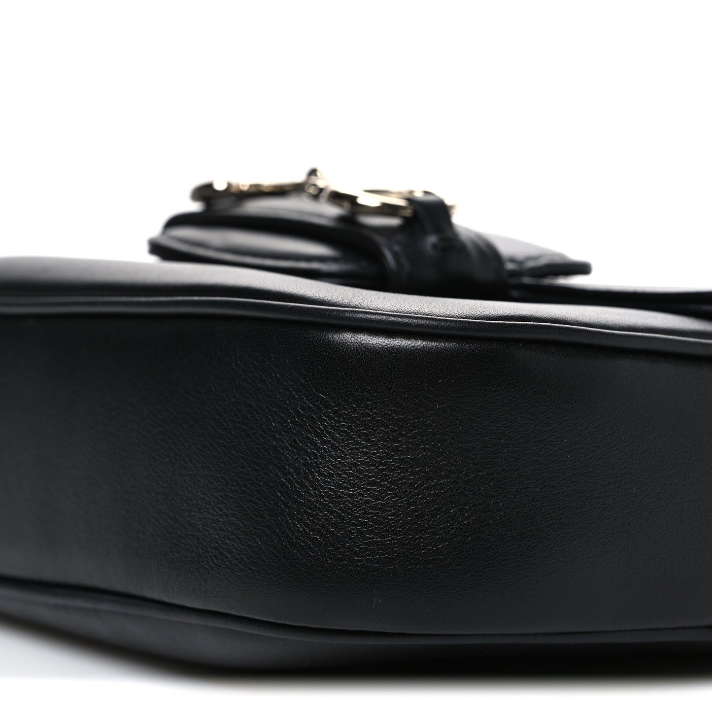 Arabella Calfskin Horsebit 1955 Small Shoulder Bag  Black