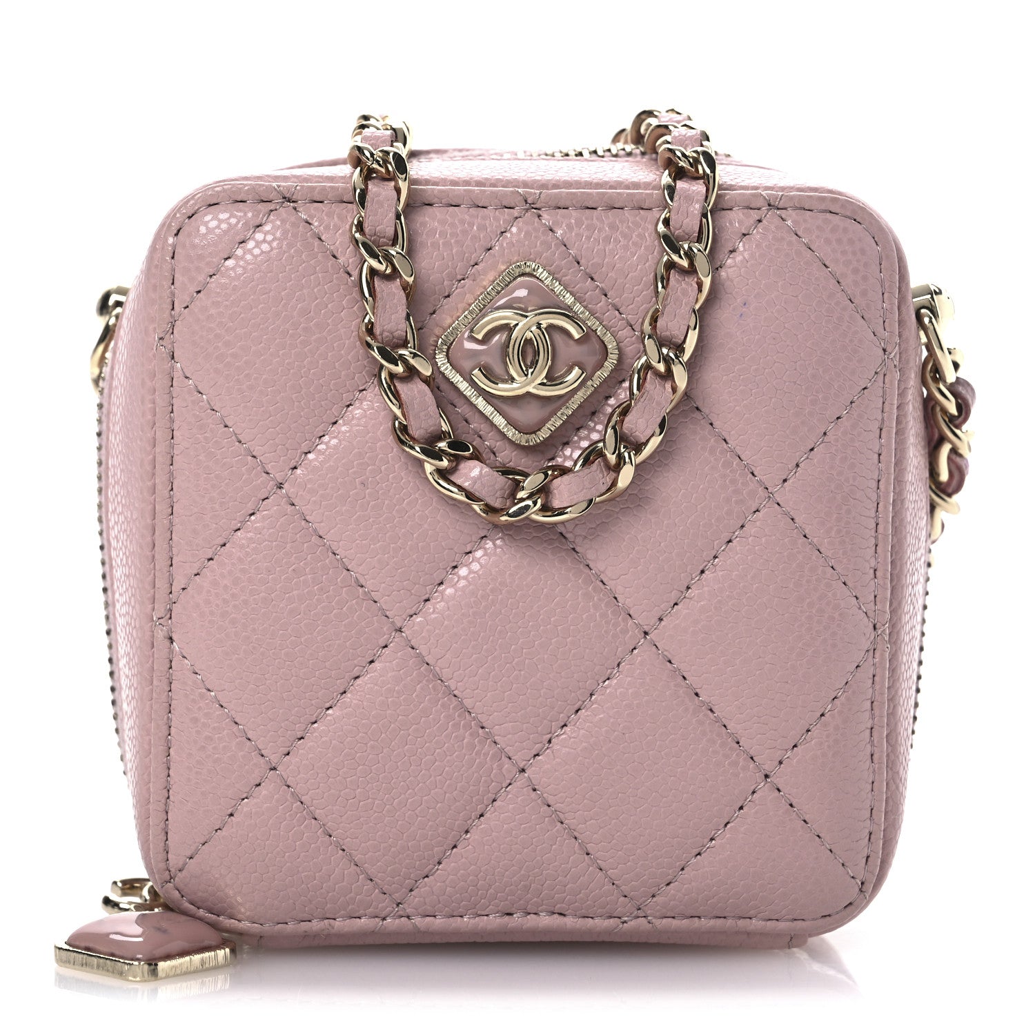 Chanel Caviar Quilted Clutch With Chain Light Pink 1 of 13