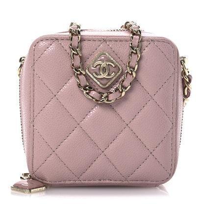 Chanel Caviar Quilted Clutch With Chain Light Pink 1 of 13