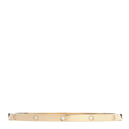 Cartier 18K Yellow Gold 10 Diamond Small LOVE Bracelet 17 1 of 6