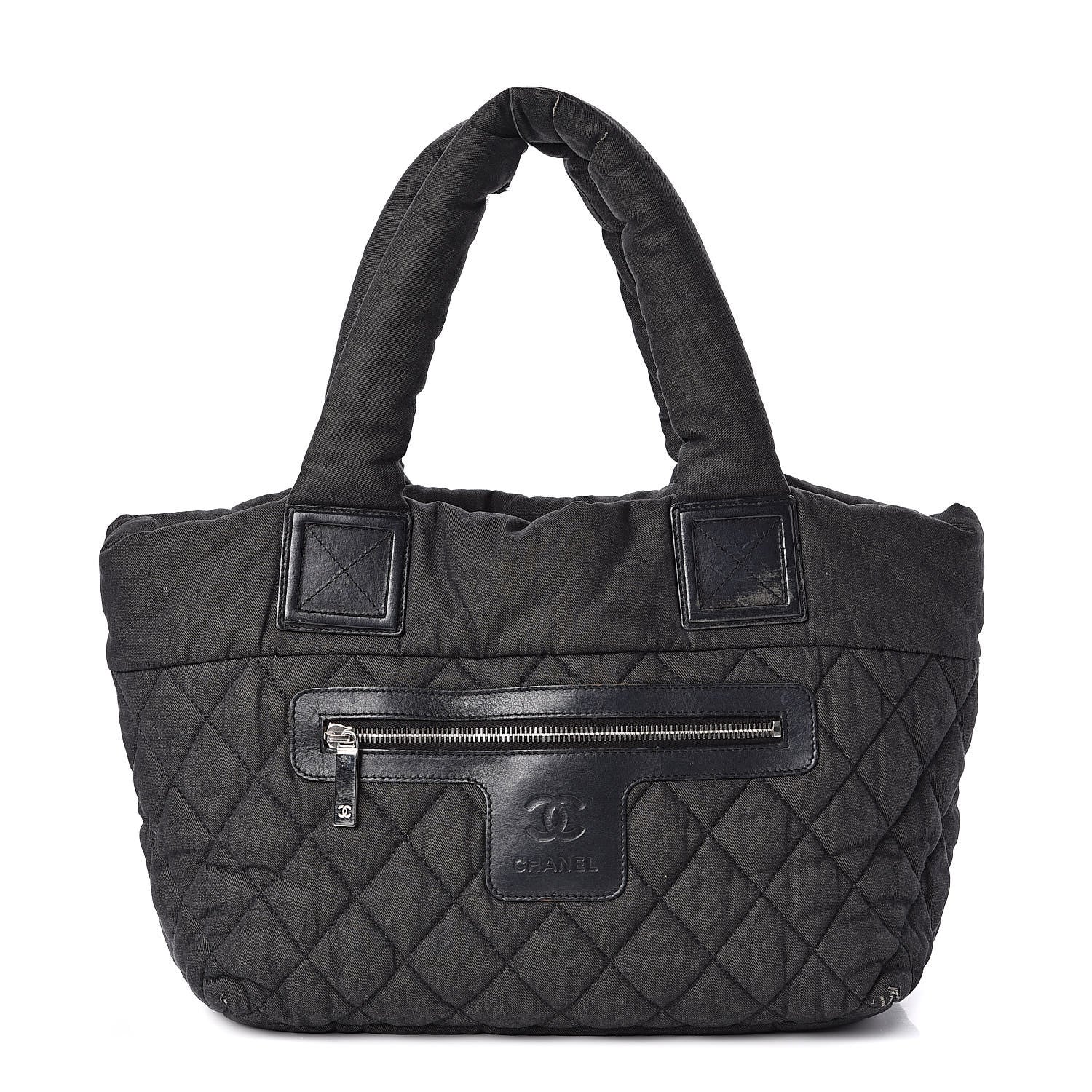 Chanel Canvas Nylon Quilted Small Coco Cocoon Reversible Tote Black 1 of 14