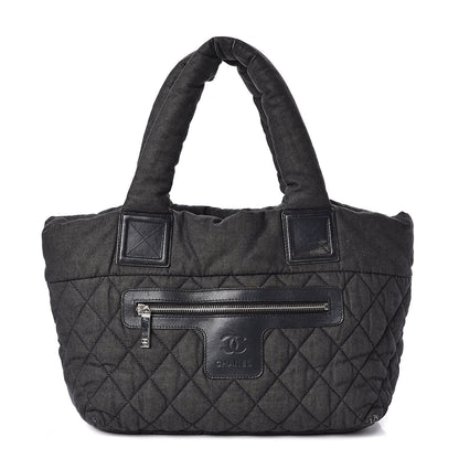 Chanel Canvas Nylon Quilted Small Coco Cocoon Reversible Tote Black 1 of 14