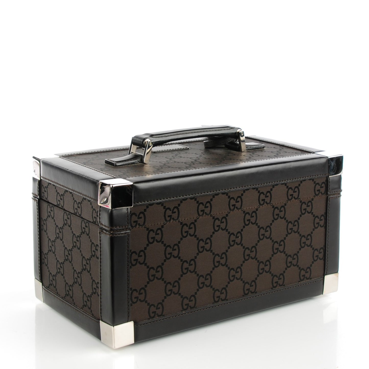 Monogram Train Cosmetic Trunk Dark Brown
