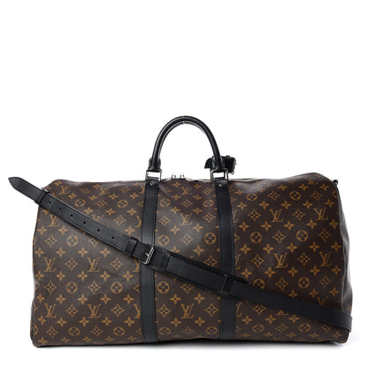 Louis Vuitton Monogram Macassar Keepall Bandouliere 55 1 of 9