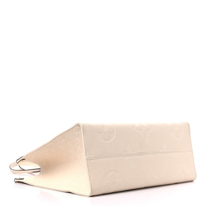Louis Vuitton Empreinte Monogram Giant Onthego GM Creme 4 of 12
