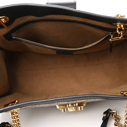 Gucci GG Supreme Monogram Medium Padlock Tote Black 5 of 10