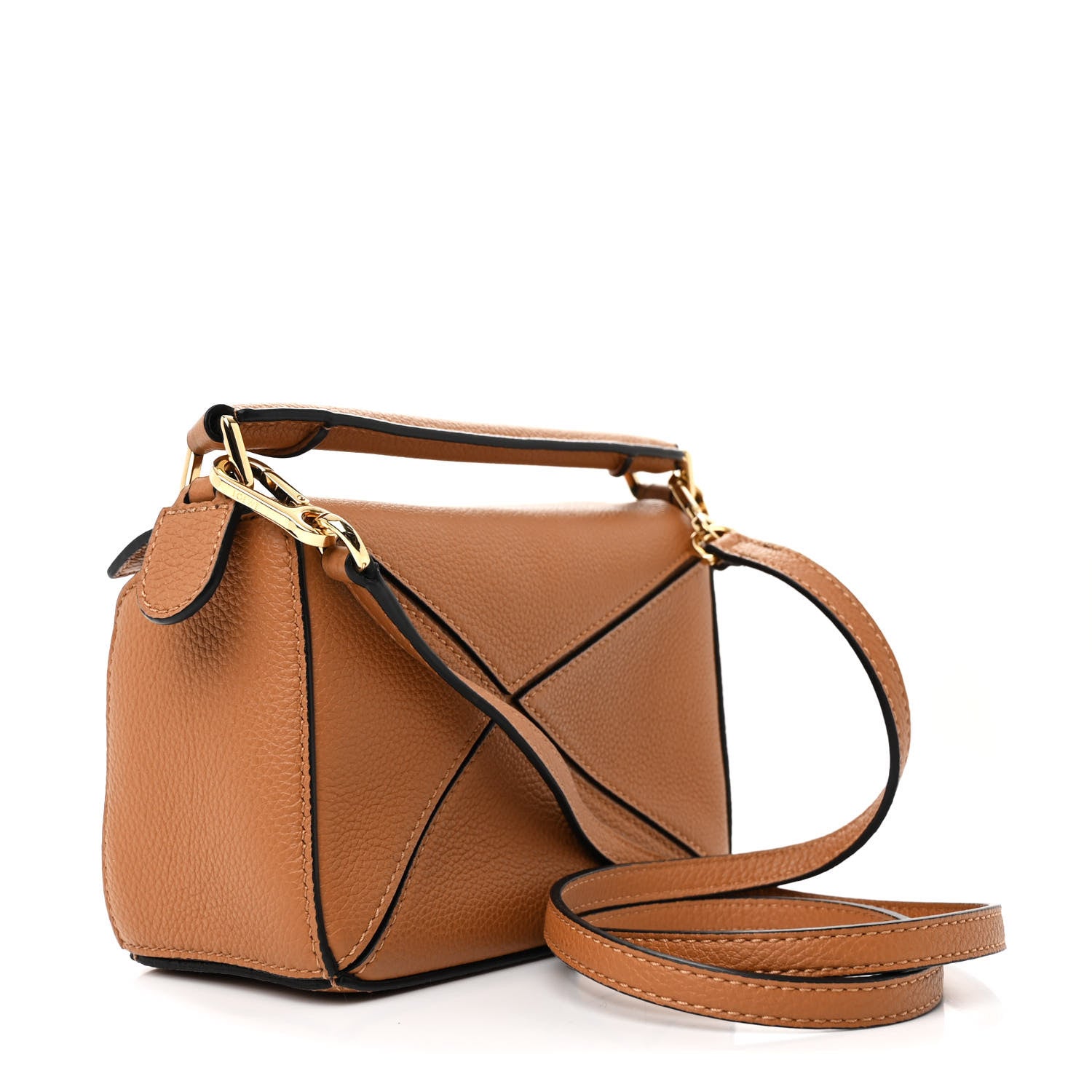 Loewe Calfskin Mini Puzzle Bag Tan 3 of 10