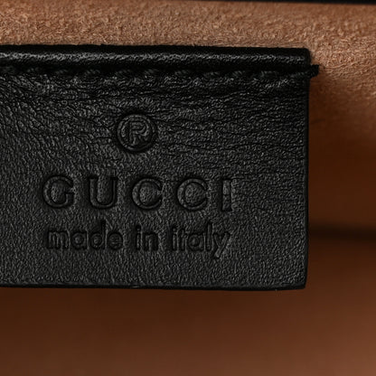 Gucci GG Supreme Monogram Small Osiride Shoulder Bag Black Gold 6 of 12