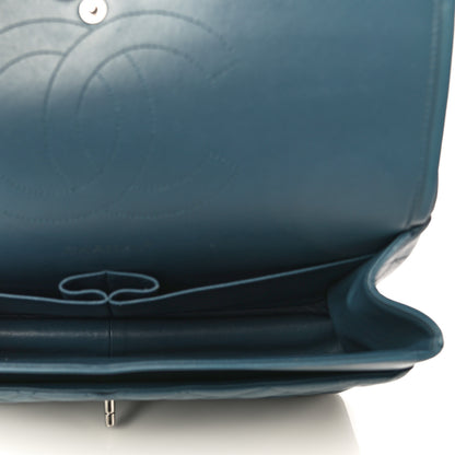 Chanel Lambskin Quilted Jumbo Double Flap Blue 4 of 19