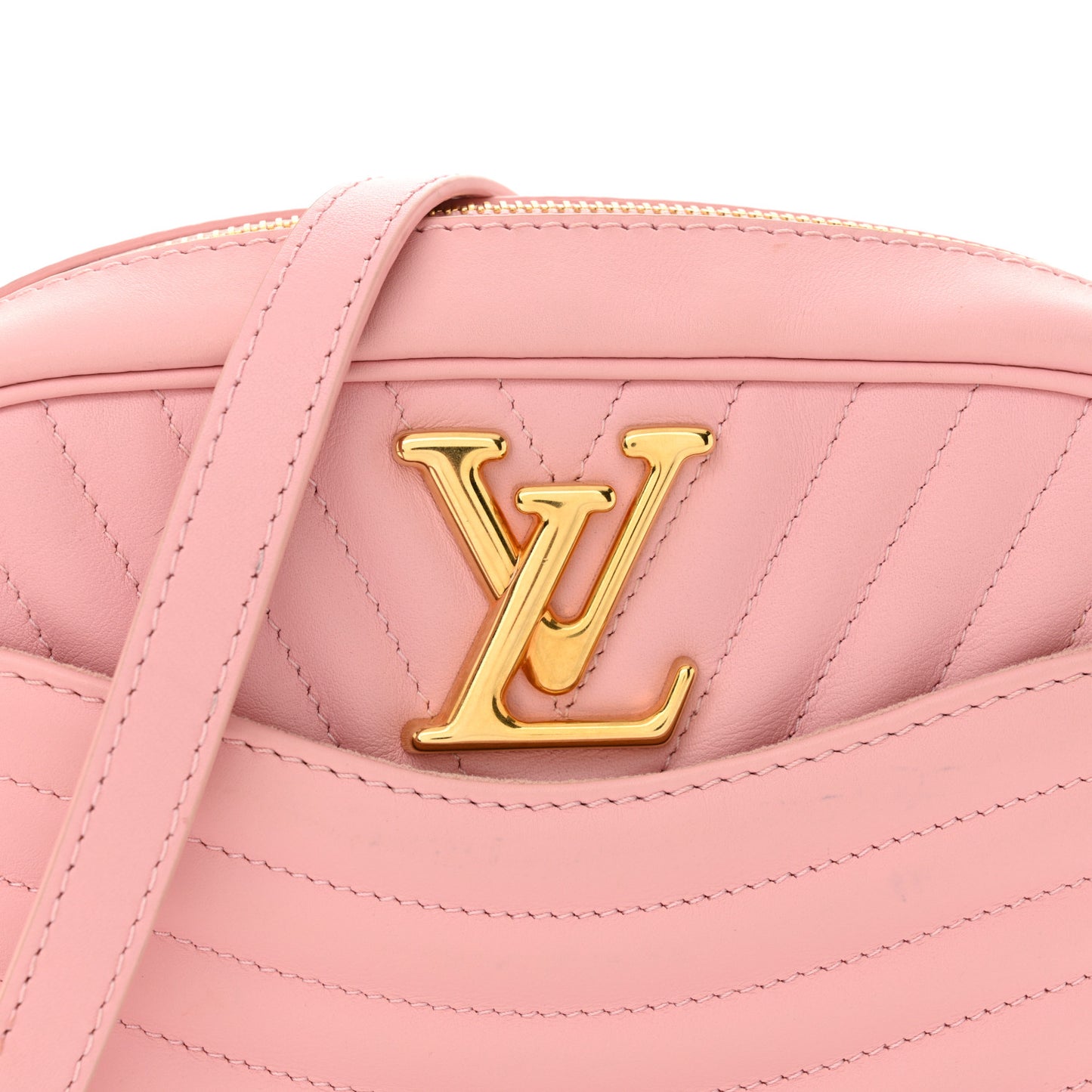 Calfskin New Wave Camera Bag Smoothie Pink