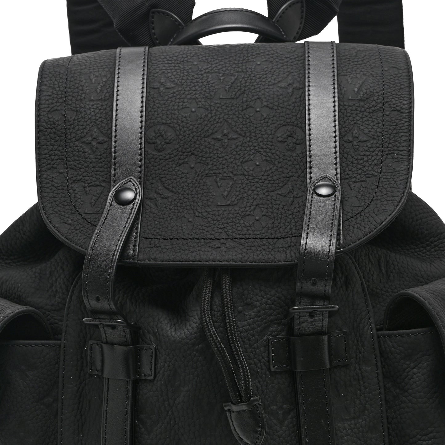 Taurillon Monogram Christopher MM Backpack Black
